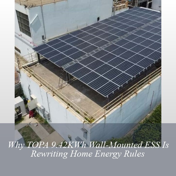 Why TOPA 9.42KWh Wall-Mounted ESS Is Rewriting Home Energy Rules