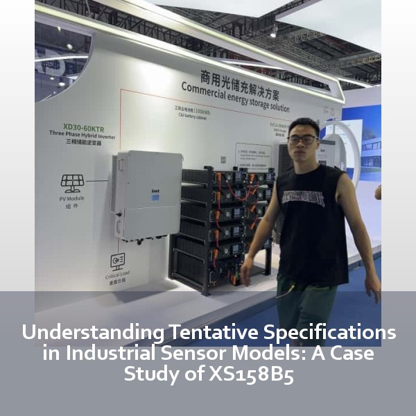 Understanding Tentative Specifications in Industrial Sensor Models: A Case Study of XS158B5