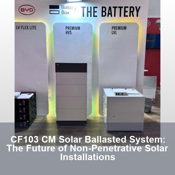 CF103 CM Solar Ballasted System: The Future of Non-Penetrative Solar Installations