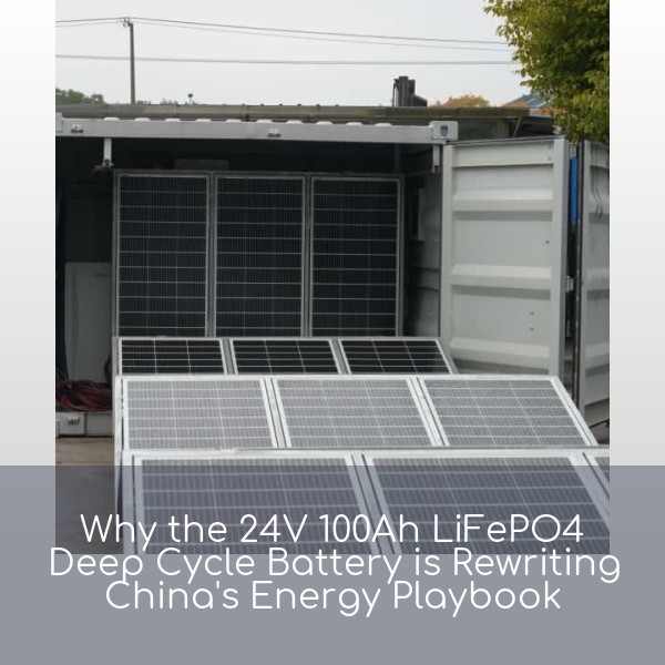 Why the 24V 100Ah LiFePO4 Deep Cycle Battery is Rewriting China's Energy Playbook