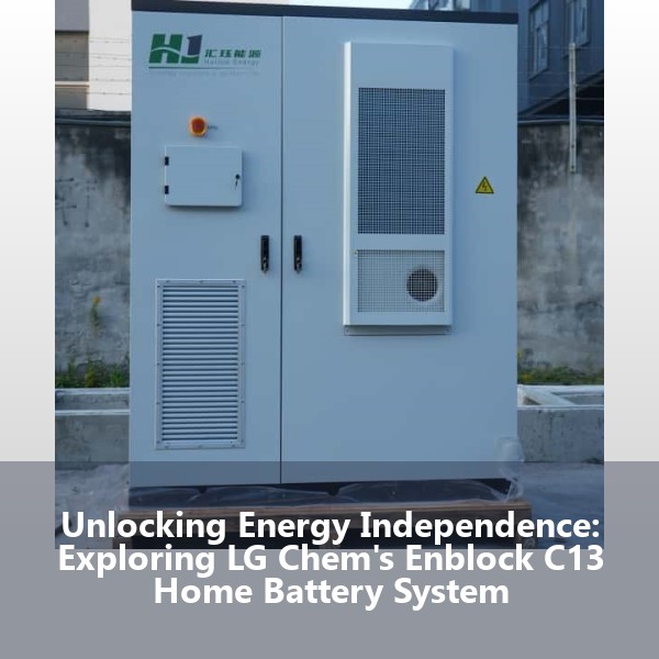 Unlocking Energy Independence: Exploring LG Chem's Enblock C13 Home Battery System