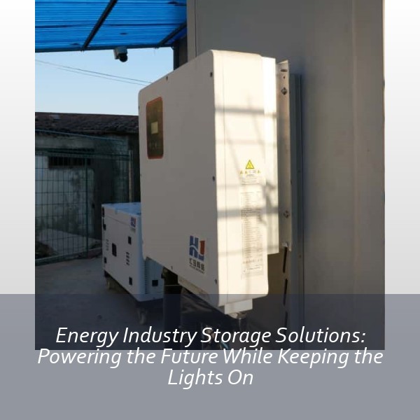 Energy Industry Storage Solutions: Powering the Future While Keeping the Lights On