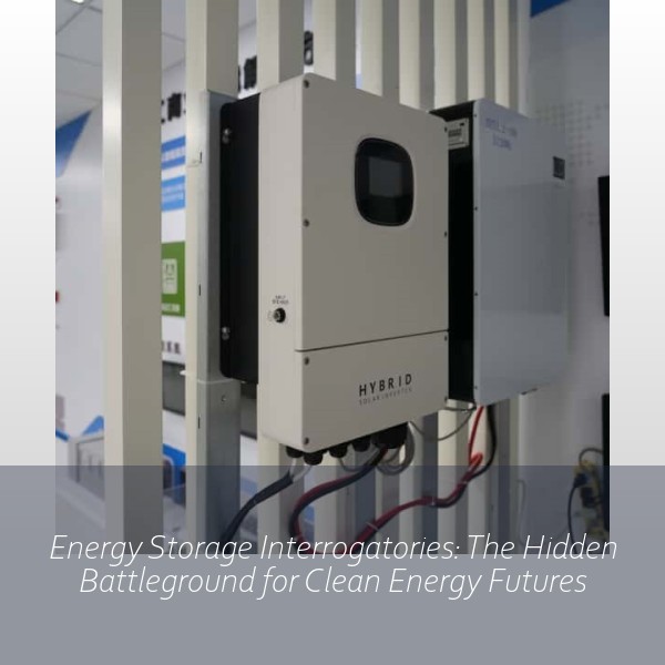 Energy Storage Interrogatories: The Hidden Battleground for Clean Energy Futures
