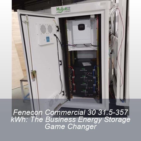 Fenecon Commercial 30 31.5-357 kWh: The Business Energy Storage Game Changer