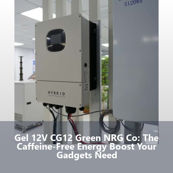 Gel 12V CG12 Green NRG Co: The Caffeine-Free Energy Boost Your Gadgets Need