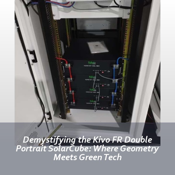 Demystifying the Kivo FR Double Portrait SolarCube: Where Geometry Meets Green Tech