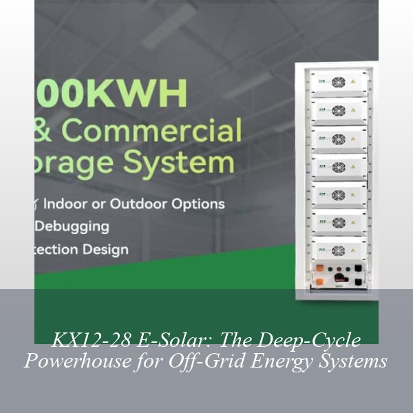 KX12-28 E-Solar: The Deep-Cycle Powerhouse for Off-Grid Energy Systems