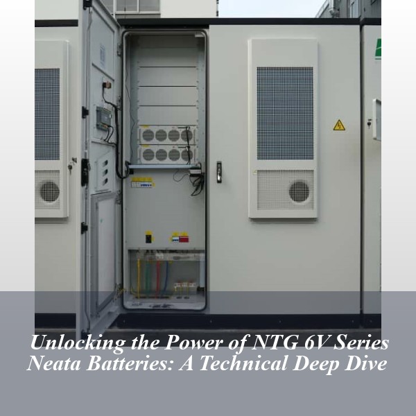 Unlocking the Power of NTG 6V Series Neata Batteries: A Technical Deep Dive