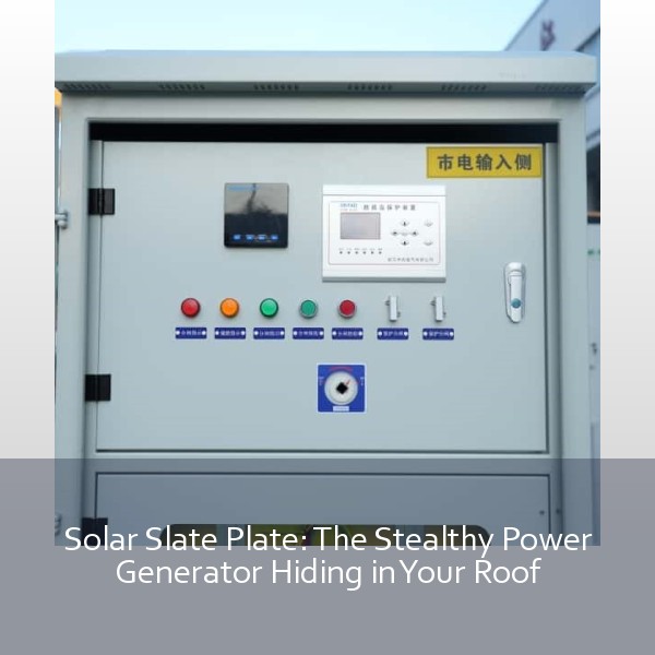 Solar Slate Plate: The Stealthy Power Generator Hiding in Your Roof