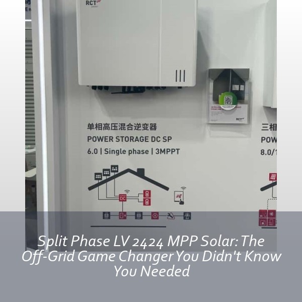 Split Phase LV 2424 MPP Solar: The Off-Grid Game Changer You Didn't Know You Needed