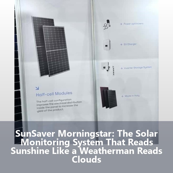 SunSaver Morningstar: The Solar Monitoring System That Reads Sunshine Like a Weatherman Reads Clouds
